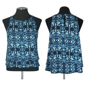 Abercrombie & Fitch - Sleeveless Tiered Print Cropped Top – Small